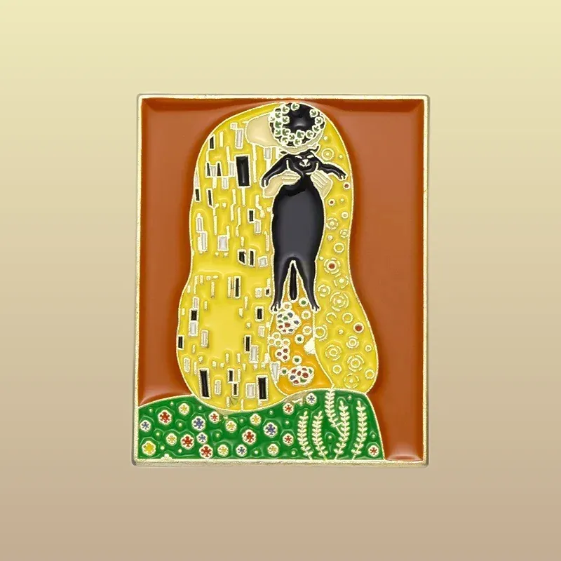 Découvrez le Pin's Arty - Klimt #2, un accessoire artistique unique à l'achat. Embellissez votre collection avec cette pièce inspirée par le maître du modernisme !
