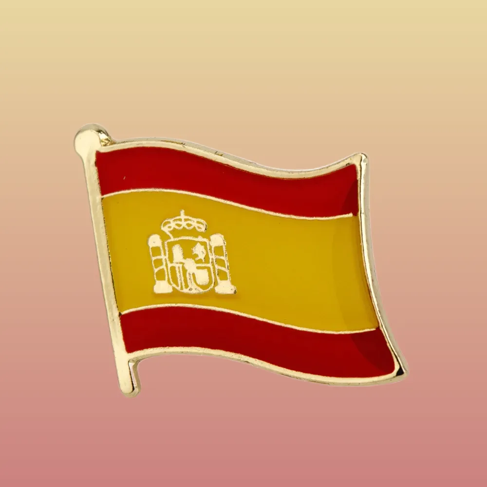 Découvrez notre Pin's Drapeau - Espagne, l'accessoire parfait pour afficher votre soutien à l'équipe espagnole. Commandez maintenant et montrez votre fierté !