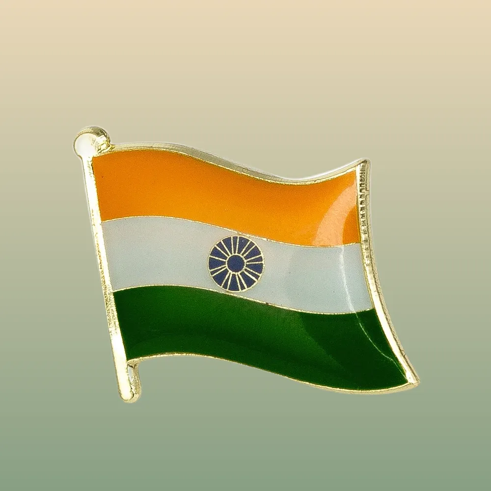 Découvrez notre Pin's Drapeau - Inde, l'accessoire parfait pour montrer votre amour pour l'Inde. Achetez-le dès maintenant !