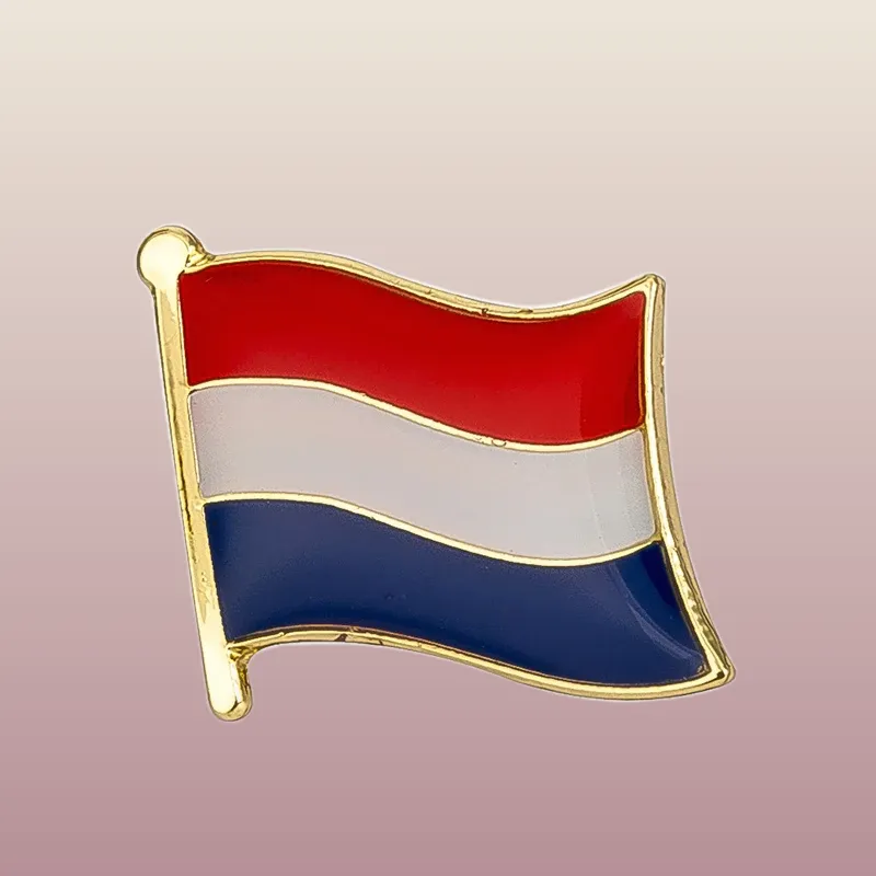 Achetez le Pin's Drapeau - Pays Bas pour afficher votre soutien aux Pays-Bas avec style. Idéal pour les collectionneurs et les passionnés !